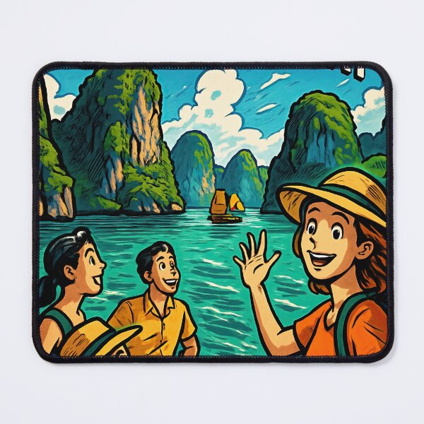 Item preview, Bai Tu Long Bay, Vietnam | Comics style - Cartoon designed and sold by ComicsFactory.