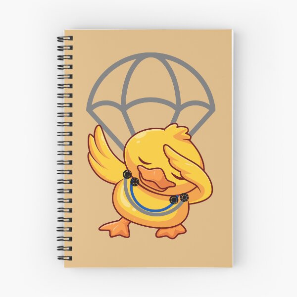 Item preview, Dabbing Duck with Parachute - Funny Cute Cartoon Duck Dab Design. designed and sold by LunaPrintCo.