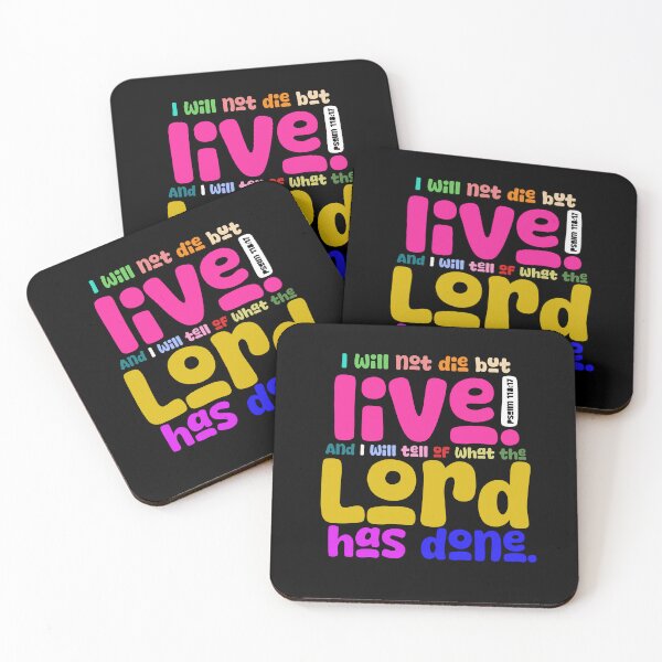 Item preview, Psalm 118:17 designed and sold by alegnacreates.