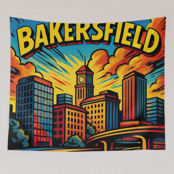 Item preview, Bakersfield, city | Comics style - Cartoon designed and sold by ComicsFactory.