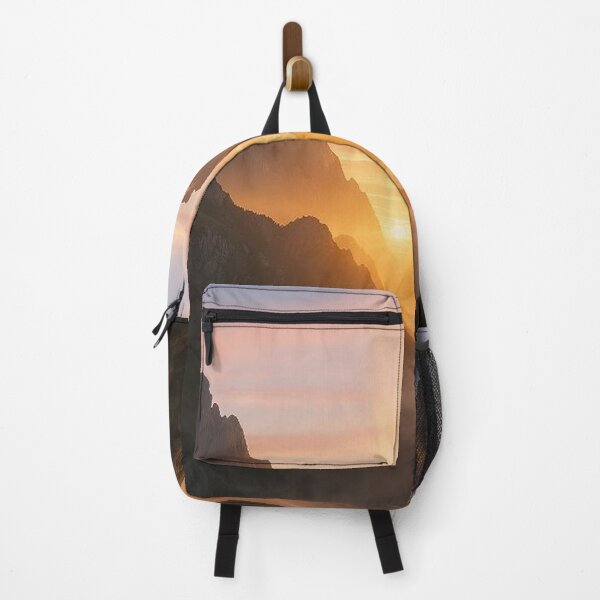 Item preview, Golden Sunrise Behind Majestic Mountain Peaks designed and sold by Wonderful Designs.