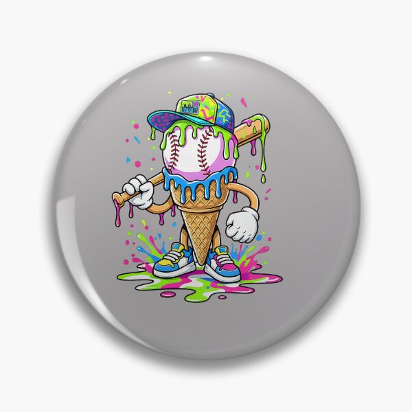 Item preview, Baseball Drip for Boys Ice Cream Drip Youth Boys Baseball designed and sold by MabelWells.