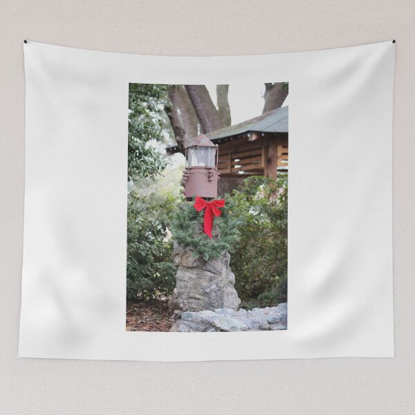 Item preview, Rustic Lantern with Holiday Wreath designed and sold by Cynthia48.