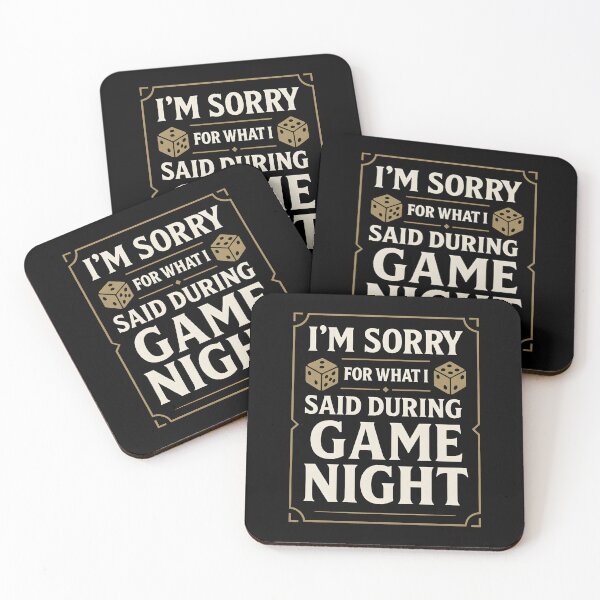 Item preview, I'm Sorry For What I Said During Game Night - Board Gamer designed and sold by hemagamo.