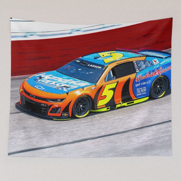 Item preview, Kyle Larson racing his 2025 Nascar Cupcar abstract designed and sold by Rodissimus1984.