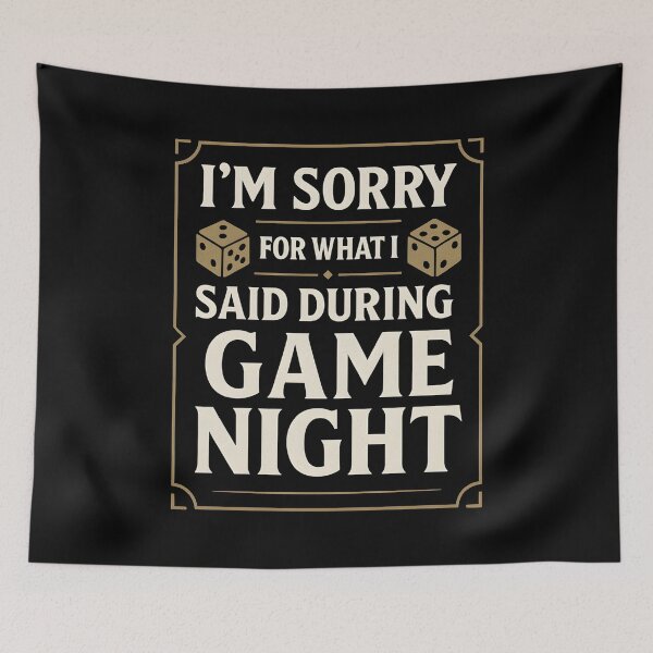 Item preview, I'm Sorry For What I Said During Game Night - Board Gamer designed and sold by hemagamo.