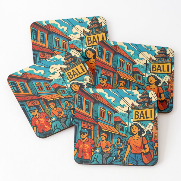 Item preview, Bali, city | Comics style - Cartoon designed and sold by ComicsFactory.