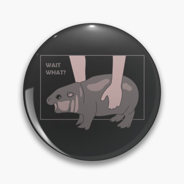 Item preview, Confused Baby Hippo - Wait What? designed and sold by SKETCHYANDGRAPHIC.