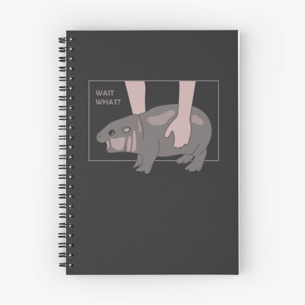 Item preview, Confused Baby Hippo - Wait What? designed and sold by SKETCHYANDGRAPHIC.