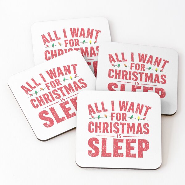 Item preview, Funny Tired Christmas Quote – All I Want for Christmas Is Sleep designed and sold by MiszungART.