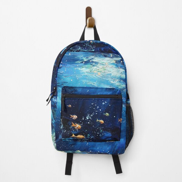 Item preview, Deep Blue Sea Ocean Waves Spray Deep Sea Saltwater World Oceans Fish designed and sold by G-M-Designs.