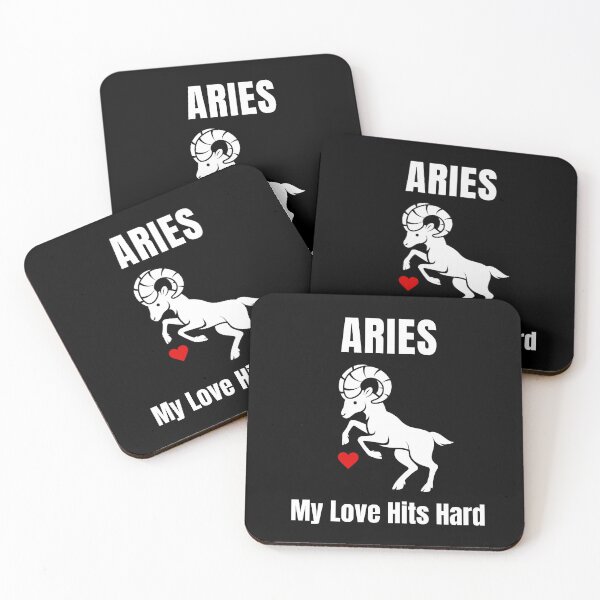 Item preview, Aries Zodiac Love Design – My Love Hits Hard designed and sold by GentleStudio.
