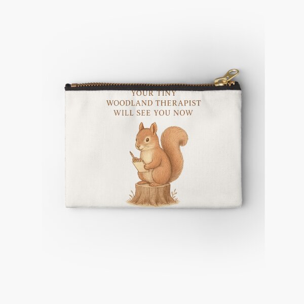 Item preview, Tiny Woodland Therapist | Cute Squirrel Illustration designed and sold by Ombrya.