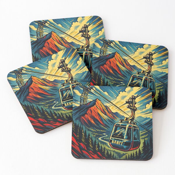 Item preview, Banff Gondola | Comics style - Cartoon designed and sold by ComicsFactory.