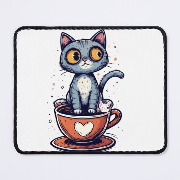 Item preview, Coffee Cup Kitty designed and sold by greeended.