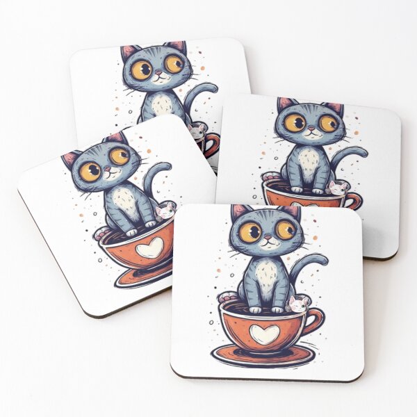 Item preview, Coffee Cup Kitty designed and sold by greeended.