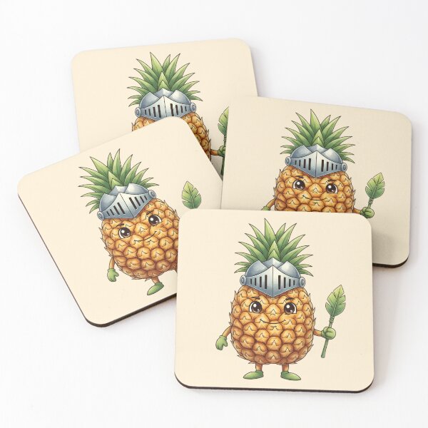 Item preview, Pineapple Knight: Cute Fruity Crusader Character designed and sold by KiddoCavePrints.