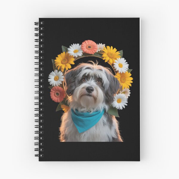 Item preview, Sunflower Hippie Floral Havanese Dog  designed and sold by PowAcademy.