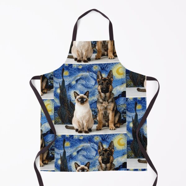 Item preview, german shepherd siamese starry night colorful animal design designed and sold by SmashingDeals.