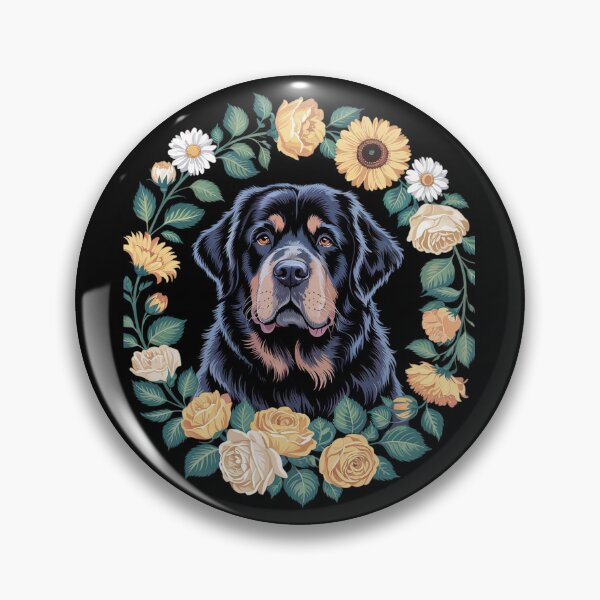 Item preview, Sunflower Hippie Floral Newfoundland Dog for Men Women  designed and sold by MathisBellanger.