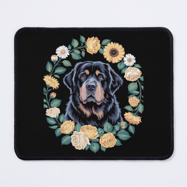 Item preview, Sunflower Hippie Floral Newfoundland Dog for Men Women  designed and sold by MathisBellanger.