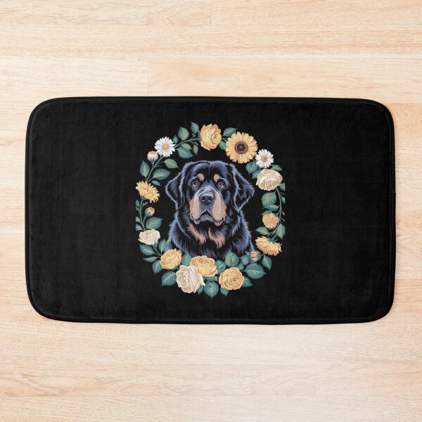 Item preview, Sunflower Hippie Floral Newfoundland Dog for Men Women  designed and sold by MathisBellanger.