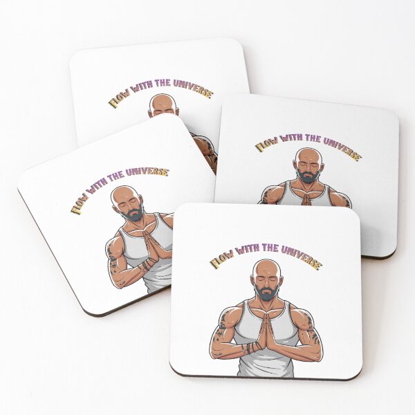 Item preview, Flow with the Universe Yoga Man designed and sold by Vivid Art Zone.