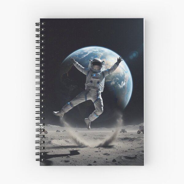 Item preview, Lunar Leap Astronaut Above Earth designed and sold by Krfto.