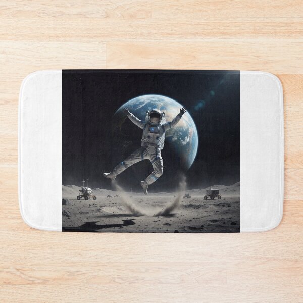 Item preview, Lunar Leap Astronaut Above Earth designed and sold by Krfto.