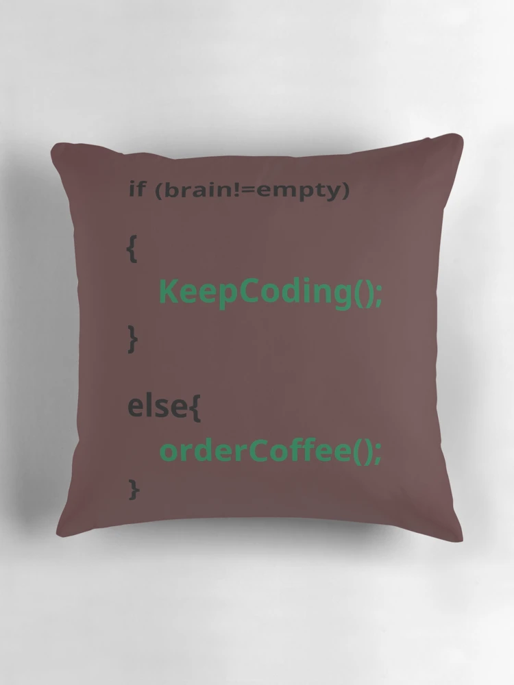 Thumbnail 3 of 4, Pillow, Clean Code Programmer Design designed and sold by InkyLamset.