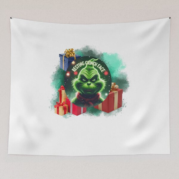 Item preview, Resting Grinch Face Mood designed and sold by SloganSauce.