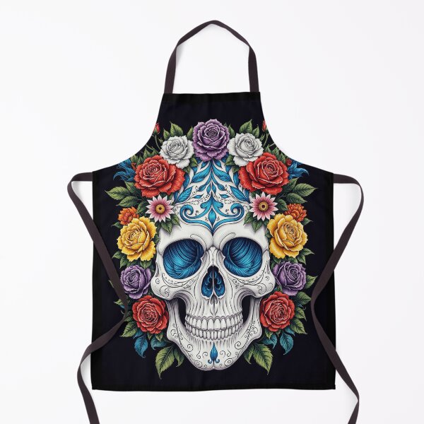 Item preview, Porcelain Skull Blooming with Roses designed and sold by Grafititee.