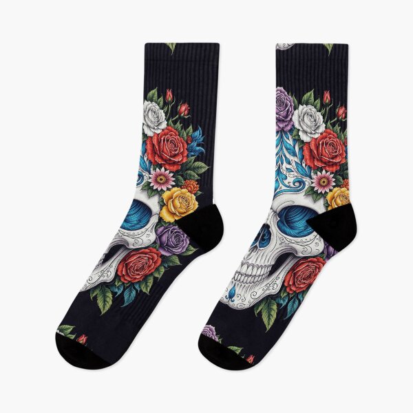 Item preview, Porcelain Skull Blooming with Roses designed and sold by Grafititee.