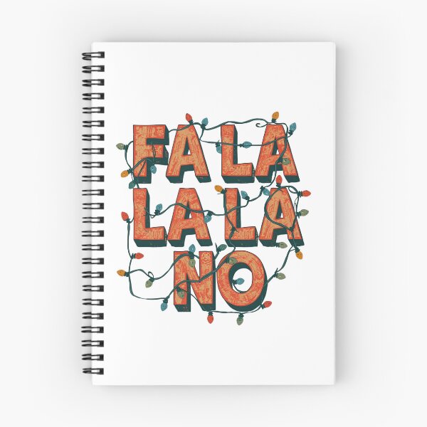 Item preview, Fa La La La No – Anti-Carol Funny Christmas Typography designed and sold by MiszungART.