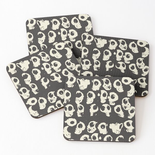 Item preview, Skulls, skulls, wall patterns, gothic, Aztec, punk rock, Halloween designed and sold by Luzi Illustrella.