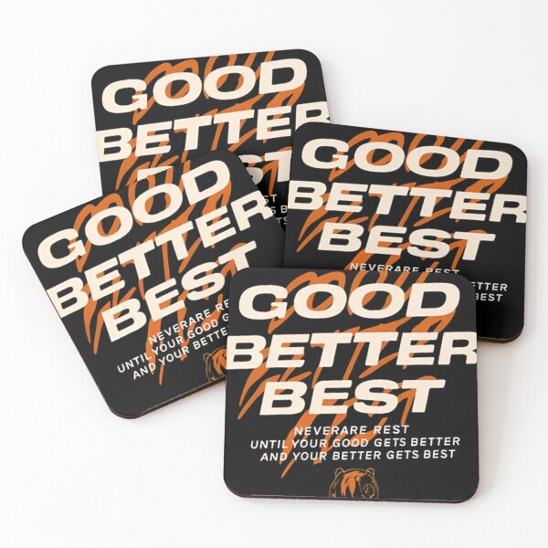 Item preview, Good Better Best Classic Bold Statement Sports Graphic Design designed and sold by WalSaue.