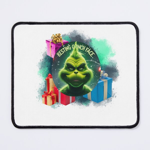 Item preview, Resting Grinch Face Mood christmas humor designed and sold by SloganSauce.