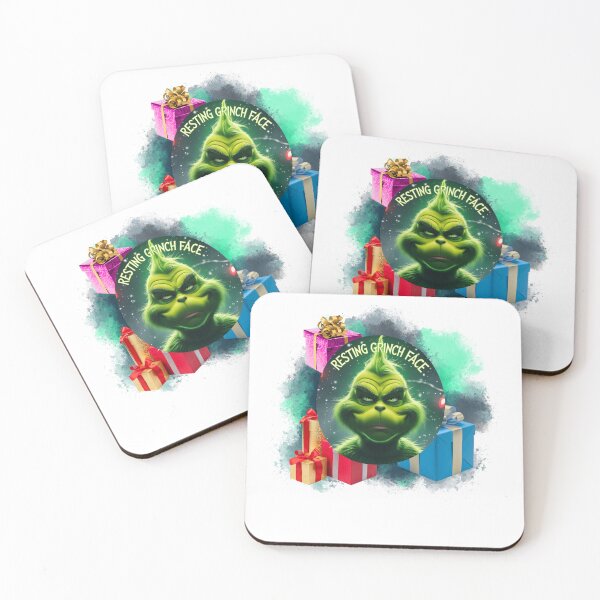 Item preview, Resting Grinch Face Mood christmas humor designed and sold by SloganSauce.