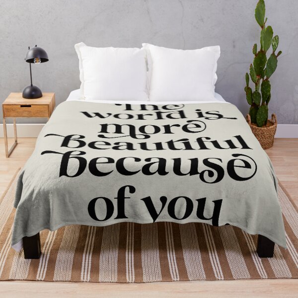 Item preview, Love Quote Typography World Is More Beautiful designed and sold by WAMTEES.