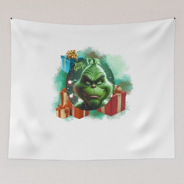 Item preview, Resting Grinch Face Mood funny xmas designed and sold by SloganSauce.