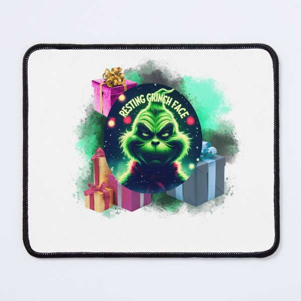 Item preview, Resting Grinch Face Mood holiday sarcasm designed and sold by SloganSauce.