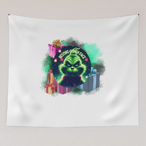 Item preview, Resting Grinch Face Mood holiday sarcasm designed and sold by SloganSauce.