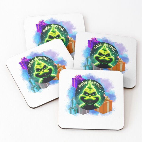 Item preview, Resting Grinch Face Mood holiday mood designed and sold by SloganSauce.