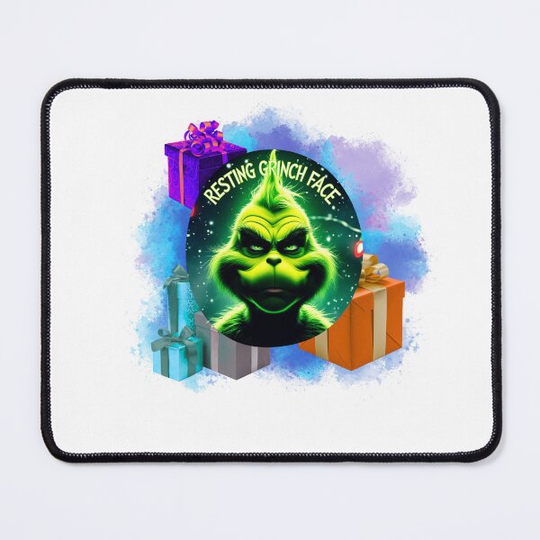 Item preview, Resting Grinch Face Mood holiday mood designed and sold by SloganSauce.