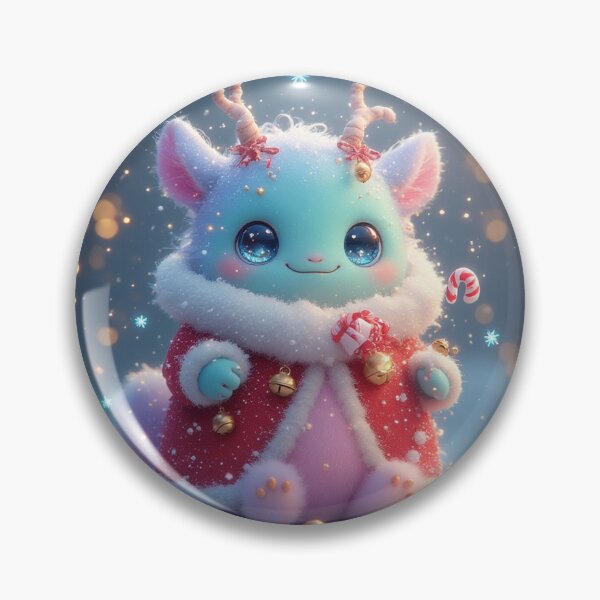 Item preview, Santa Plush Monster – Cute Pastel Christmas Creature by NegarTv Designs designed and sold by NegarTv Designs.