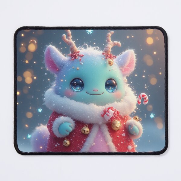 Item preview, Santa Plush Monster – Cute Pastel Christmas Creature by NegarTv Designs designed and sold by NegarTv Designs.