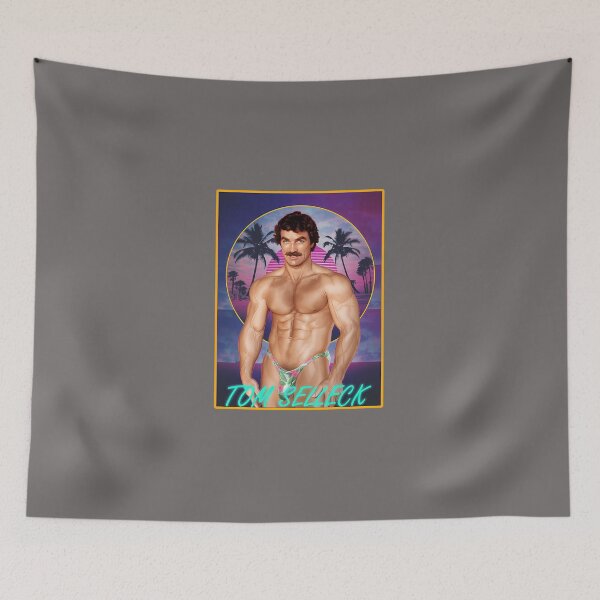 Item preview, TOM-SELLECK-RETRO-VIBE-T-SHIRT designed and sold by JohannesKossack.