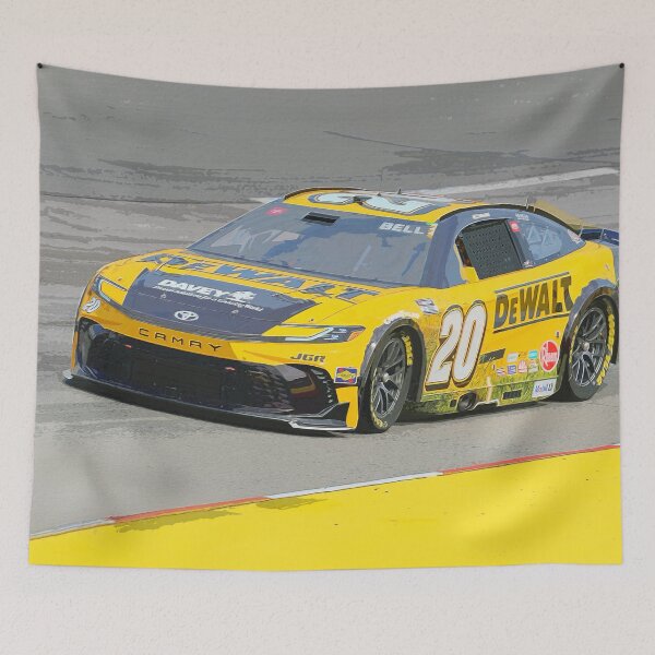 Item preview, Christopher Bell doing racing in his 2025 Nascar Cupcar watercolor designed and sold by Rodissimus1984.
