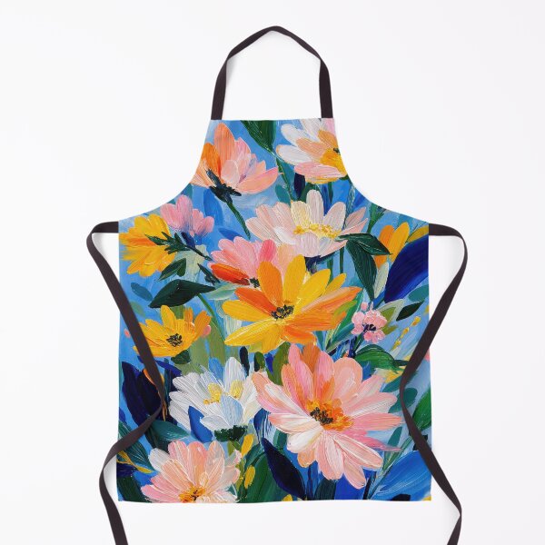 Item preview, Impressionistic floral splendor in blue designed and sold by ArtHouseNiklas.