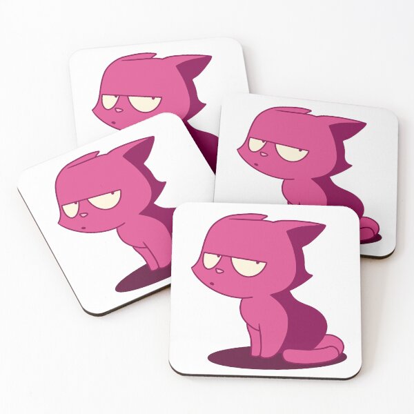 Item preview, Aesthetic Pink Cartoon Cat - Lou Inspired designed and sold by LesCreasdAlicia.